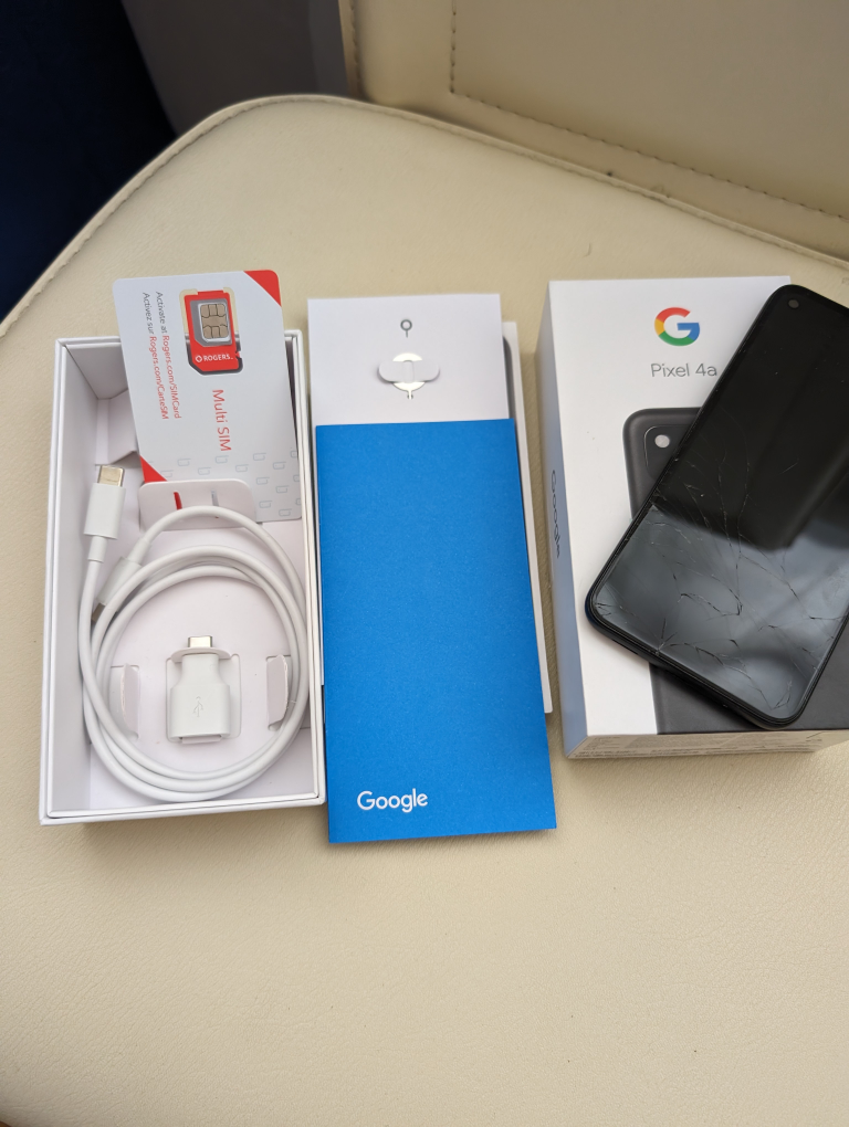 **GOOGLE PIXEL 4** w/ Brand New Sim Card and all accessories image indicator(3)
