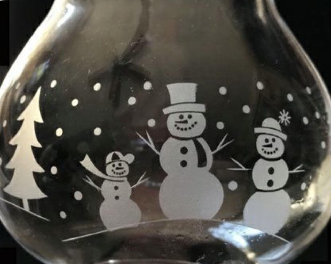 Princess House Christmas Crystal Hurricane Tea light holder image indicator(4)