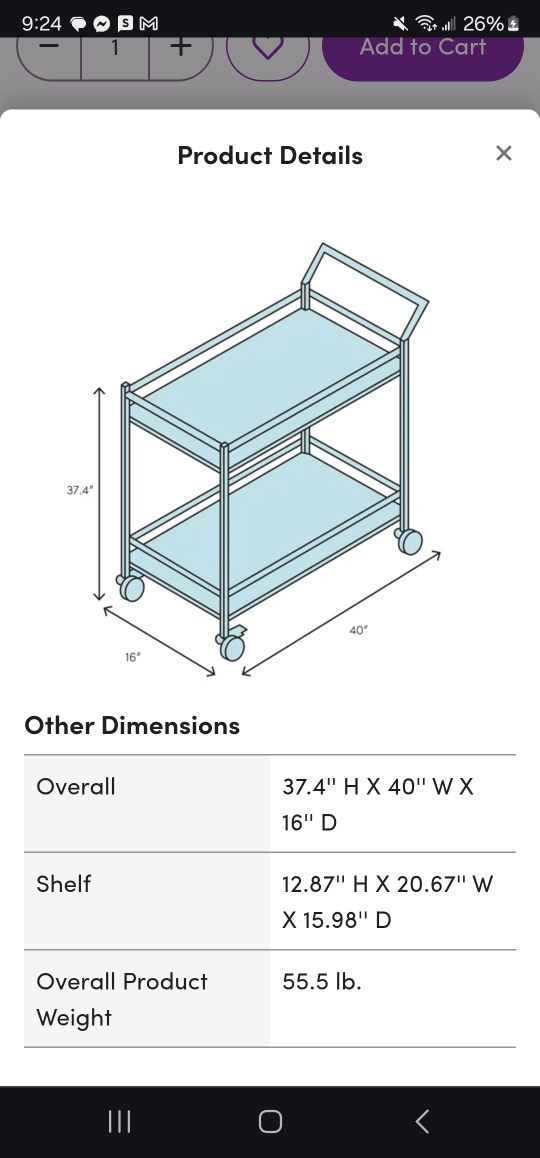 Tibo Bar Cart - photo 5