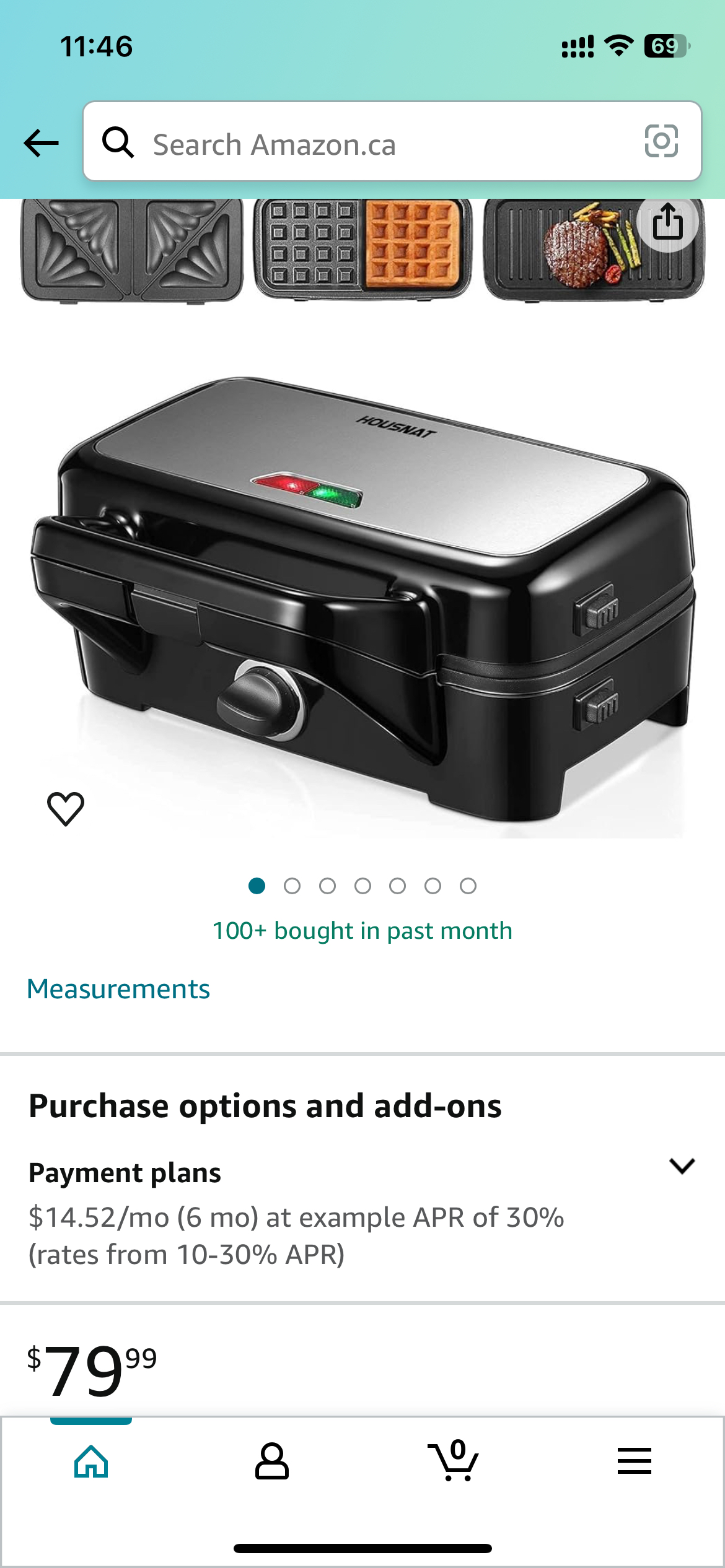 Housnat 3-in-1 sandwich maker (model:ak-a036)