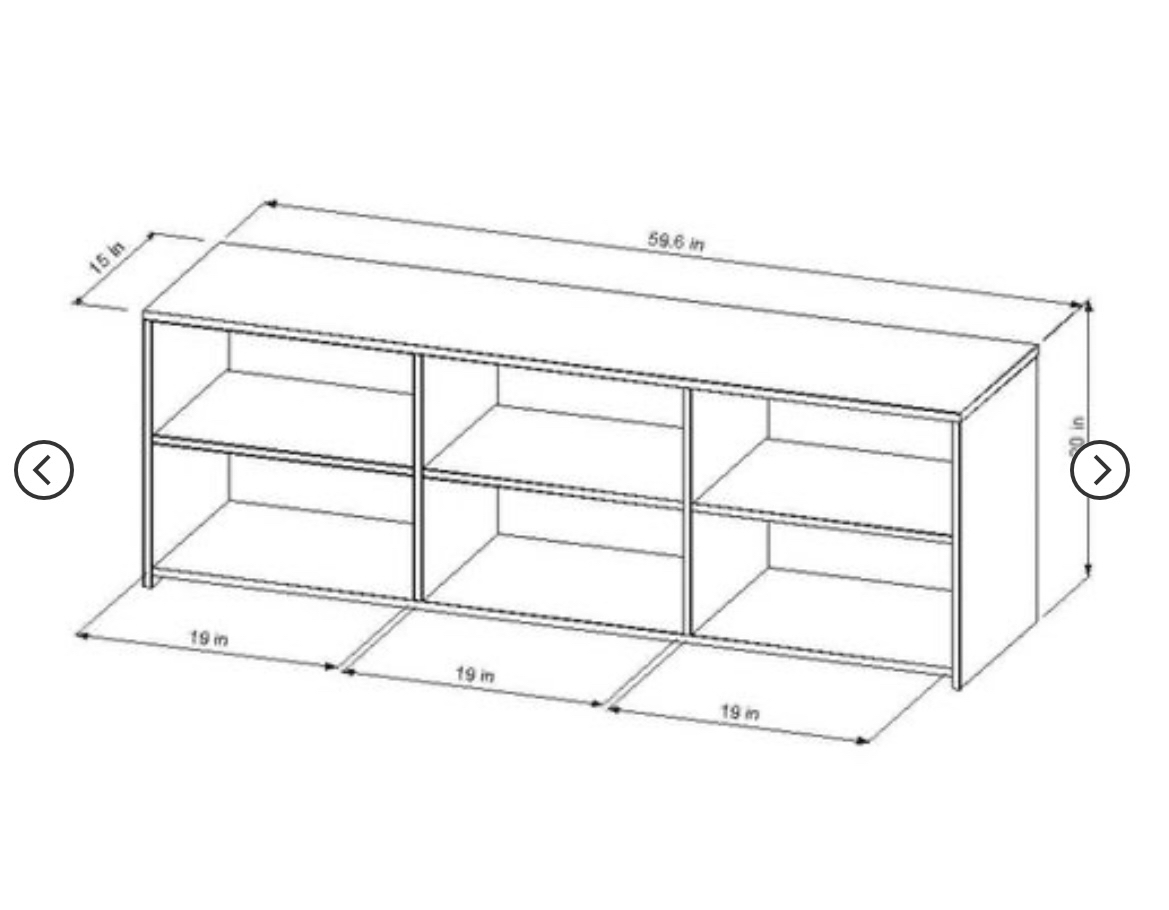 Storage TV Stand for TVs up to 70" - Black - photo 3