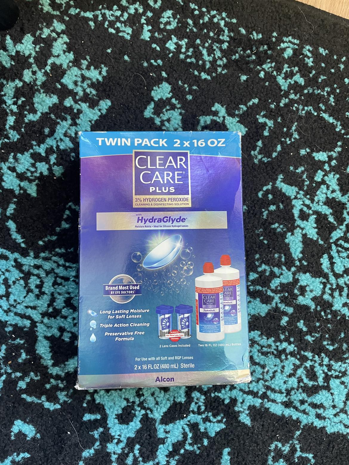 Clearcare hard contacts cleansing solution