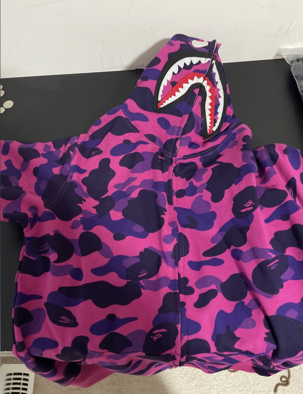 Purple Bape Shark Zipup thumbnail