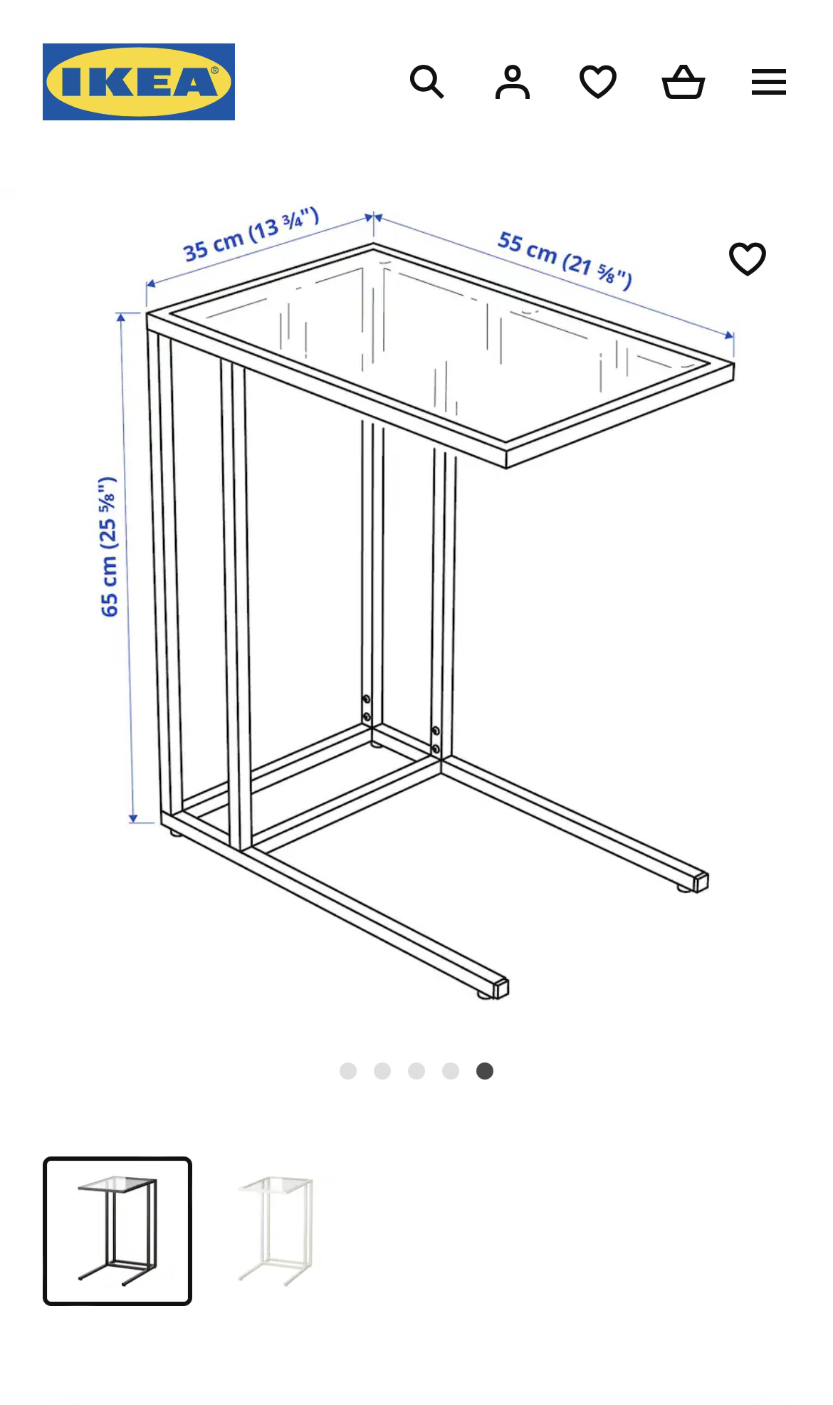 Ikea side table - photo 2