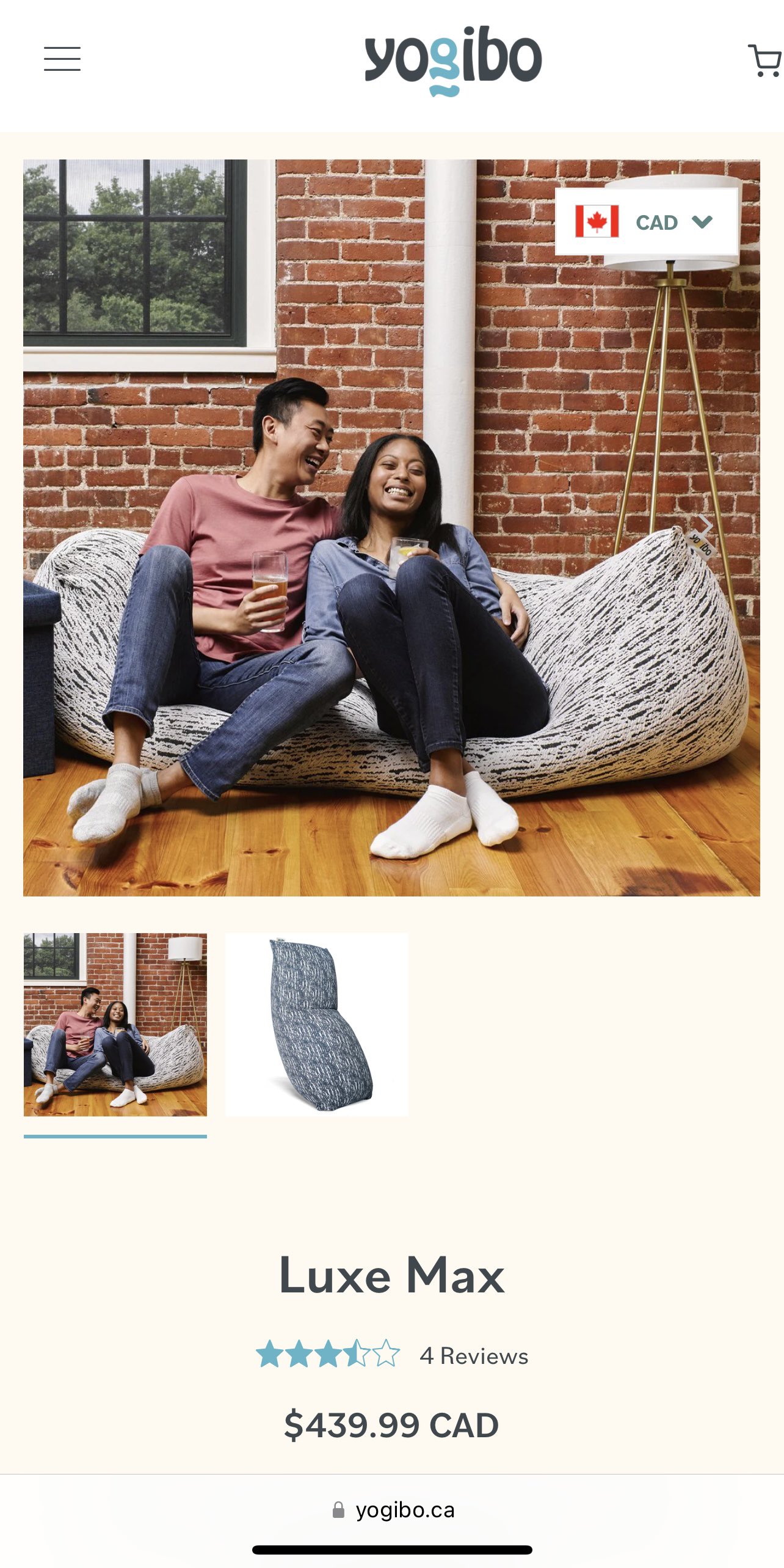 Yogibo Luxe Max Bean bag - photo 3