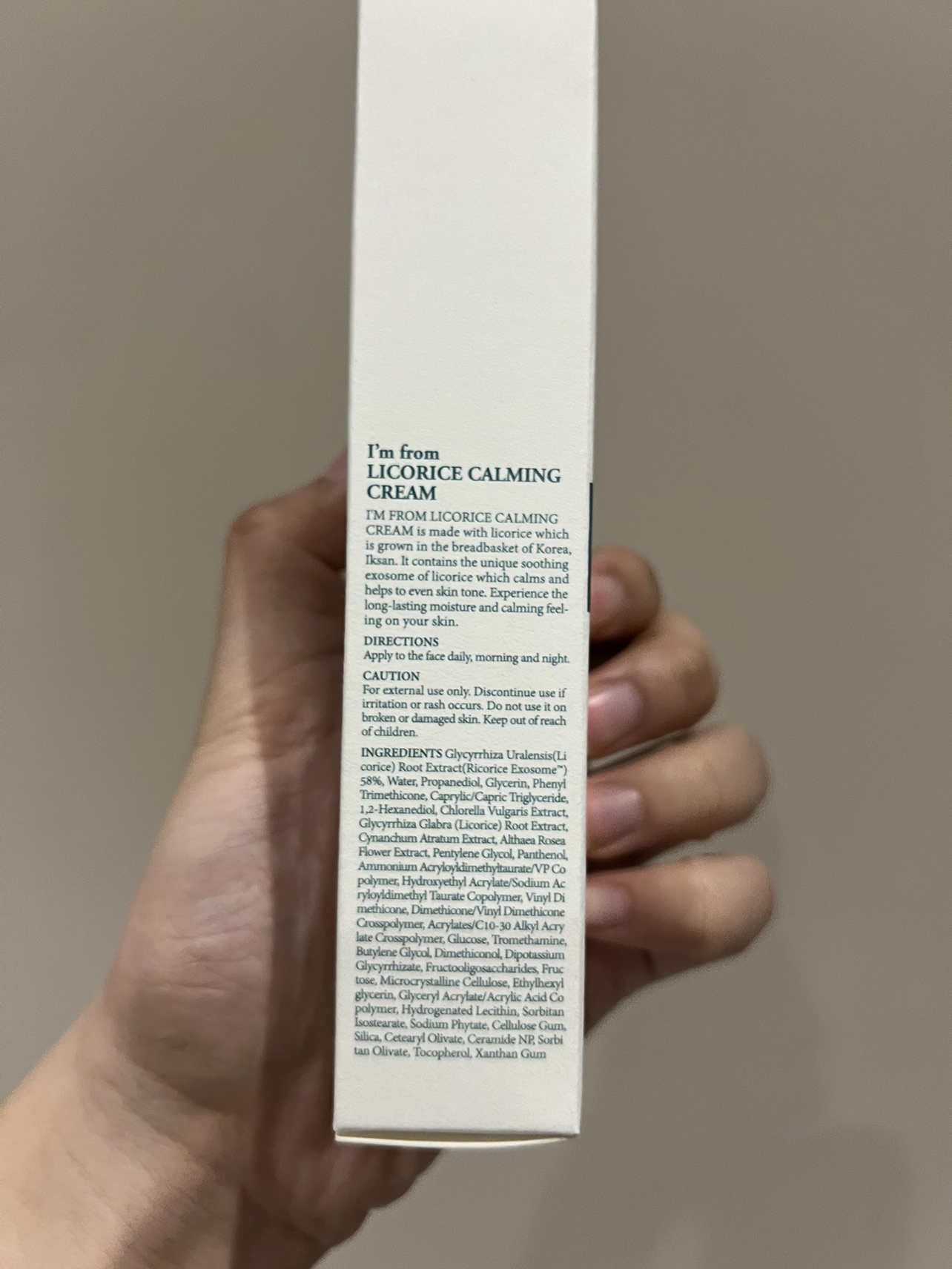 I’m from Licorice Calming Cream Moisturizer Korean Skincare image indicator(3)