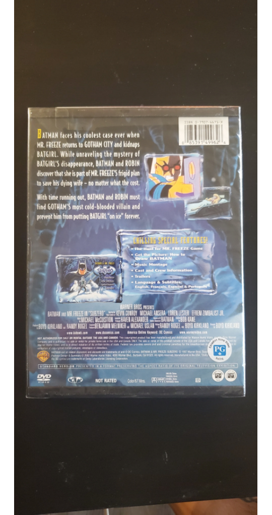 Sealed Batman & Mr.Freeze Subzero DVD - photo 2