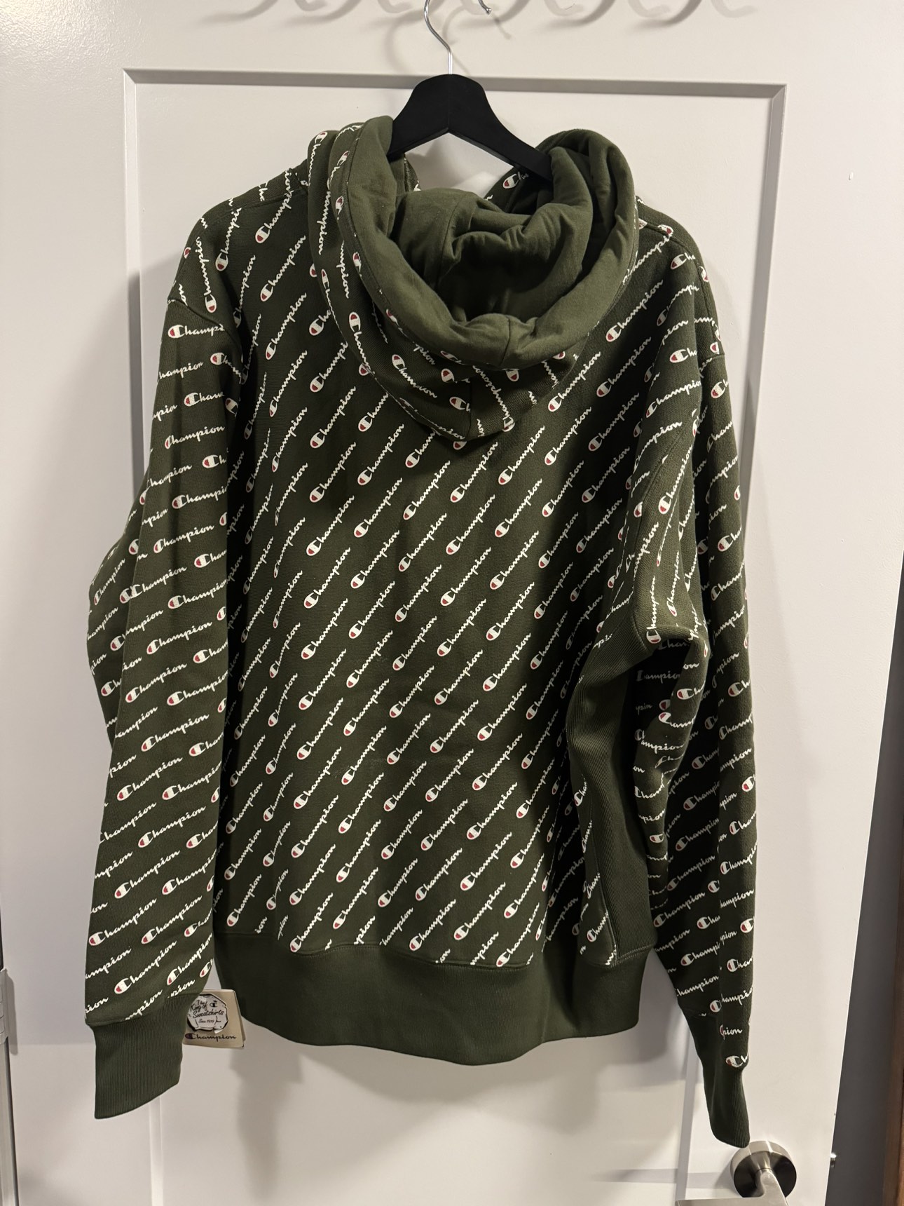 Men’s Champion Reverse Weave Hoodie - Olive - Size XL - photo 2