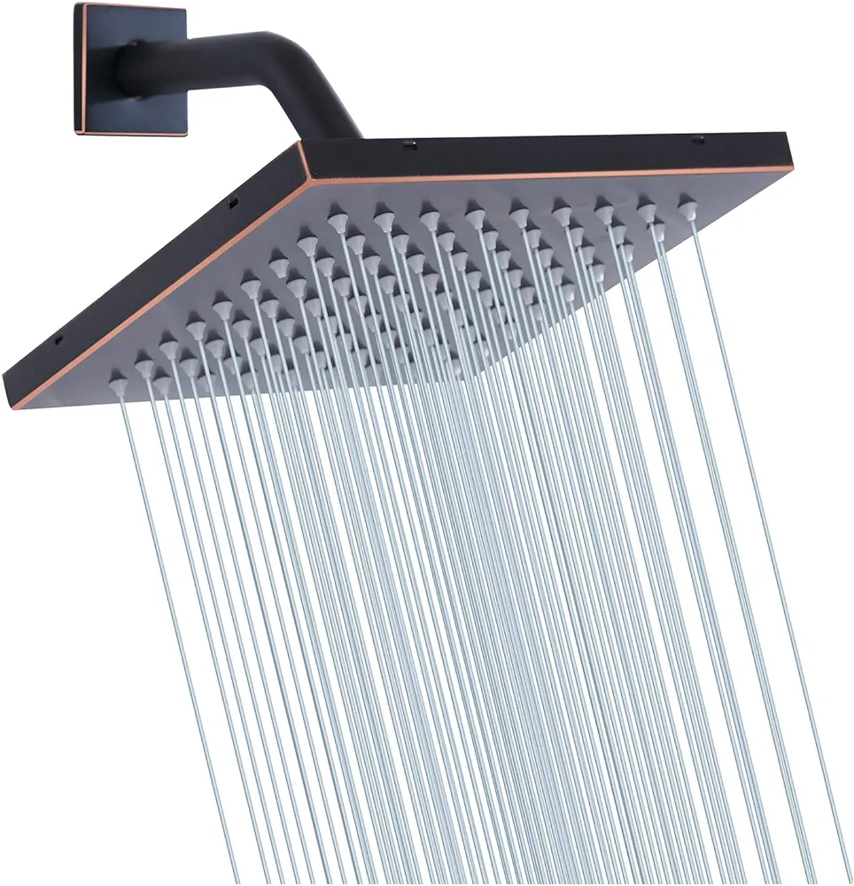 Shower Head GGStudy 8 inch Square Rain Stainles