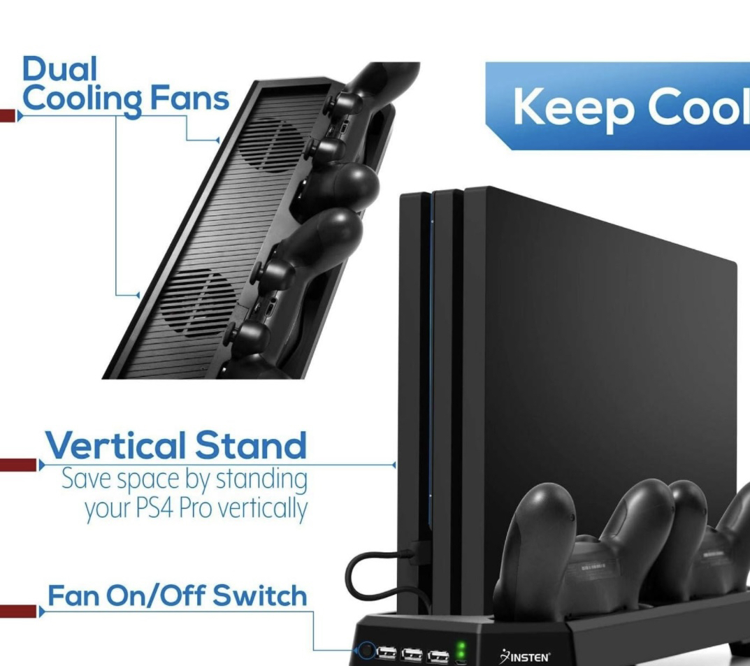 PS4 Pro USB cooling & charging dock image indicator(3)