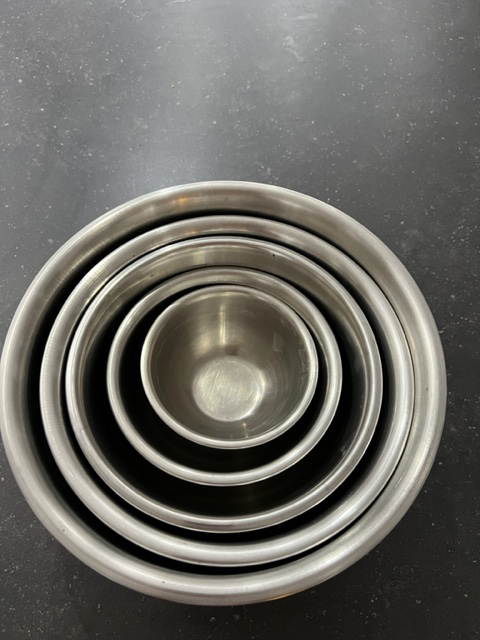 Stainless steel mixing bowls