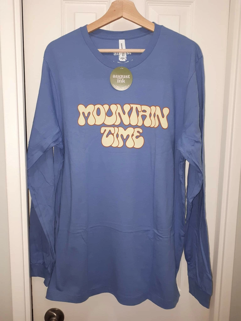 NEW with TAGS  *MOUNTAIN TIME* Long Sleeve T-shirt #XL image indicator(2)