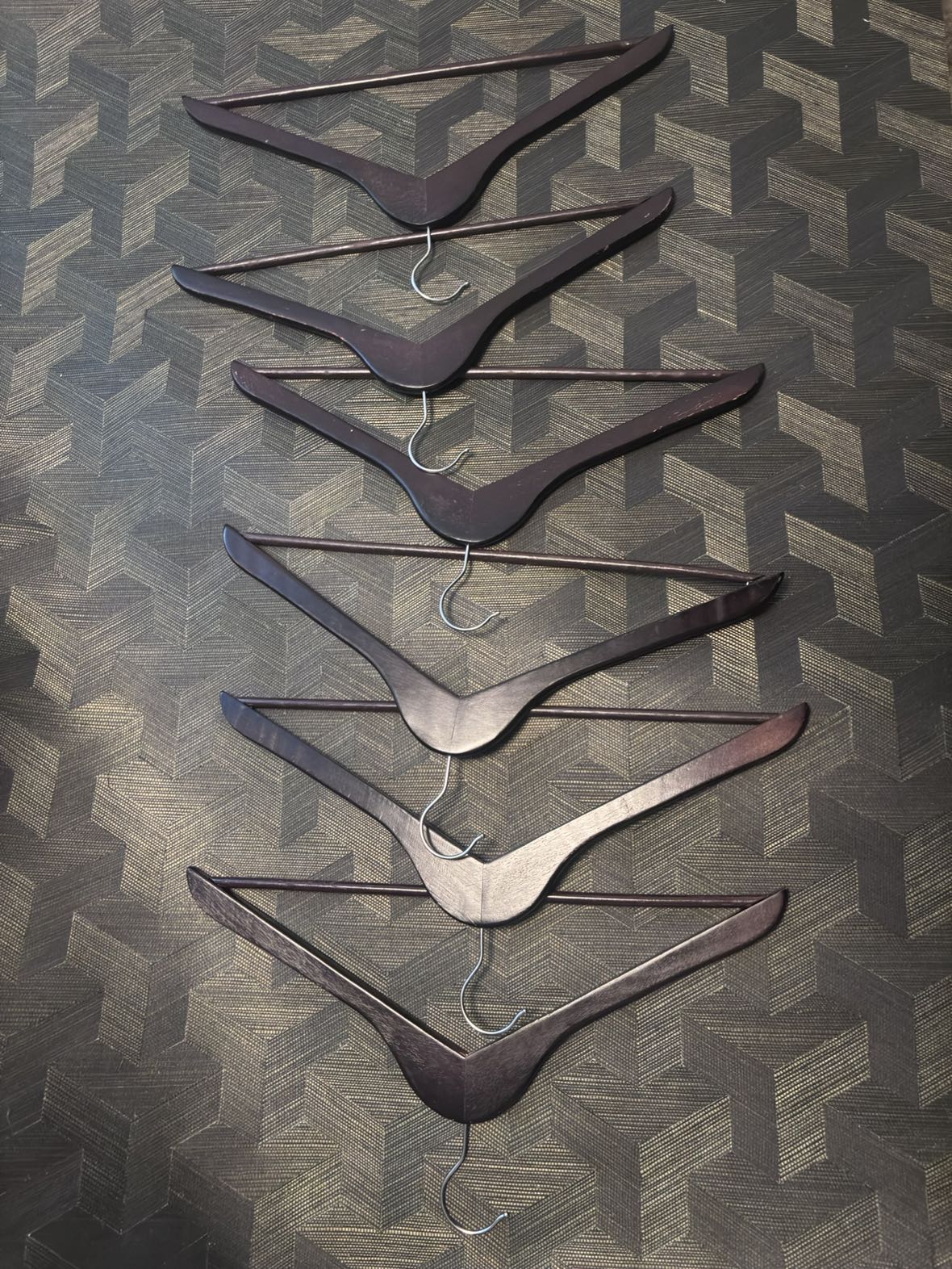 6 x Wooden Clothing Hangers thumbnail