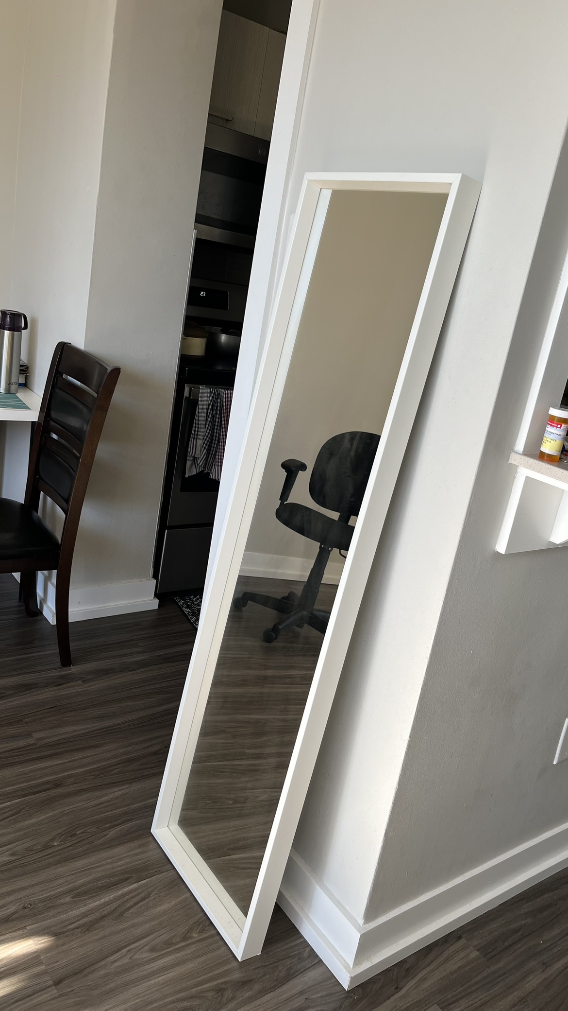 Full length mirror white
