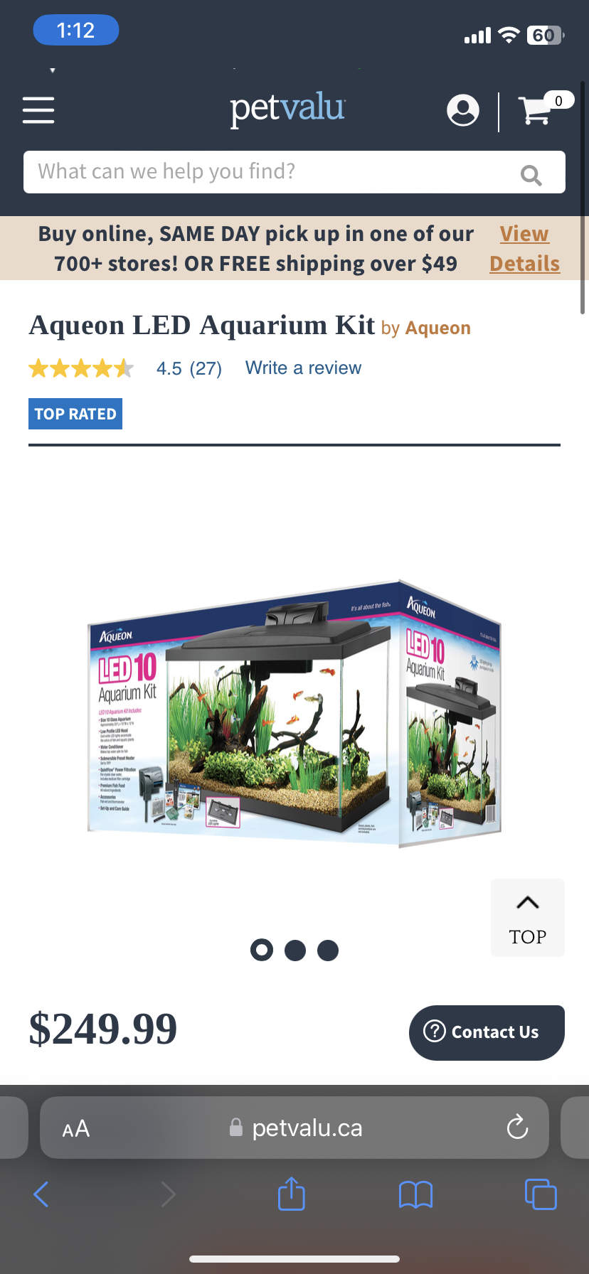 Aqueon LED aquarium kit - photo 3