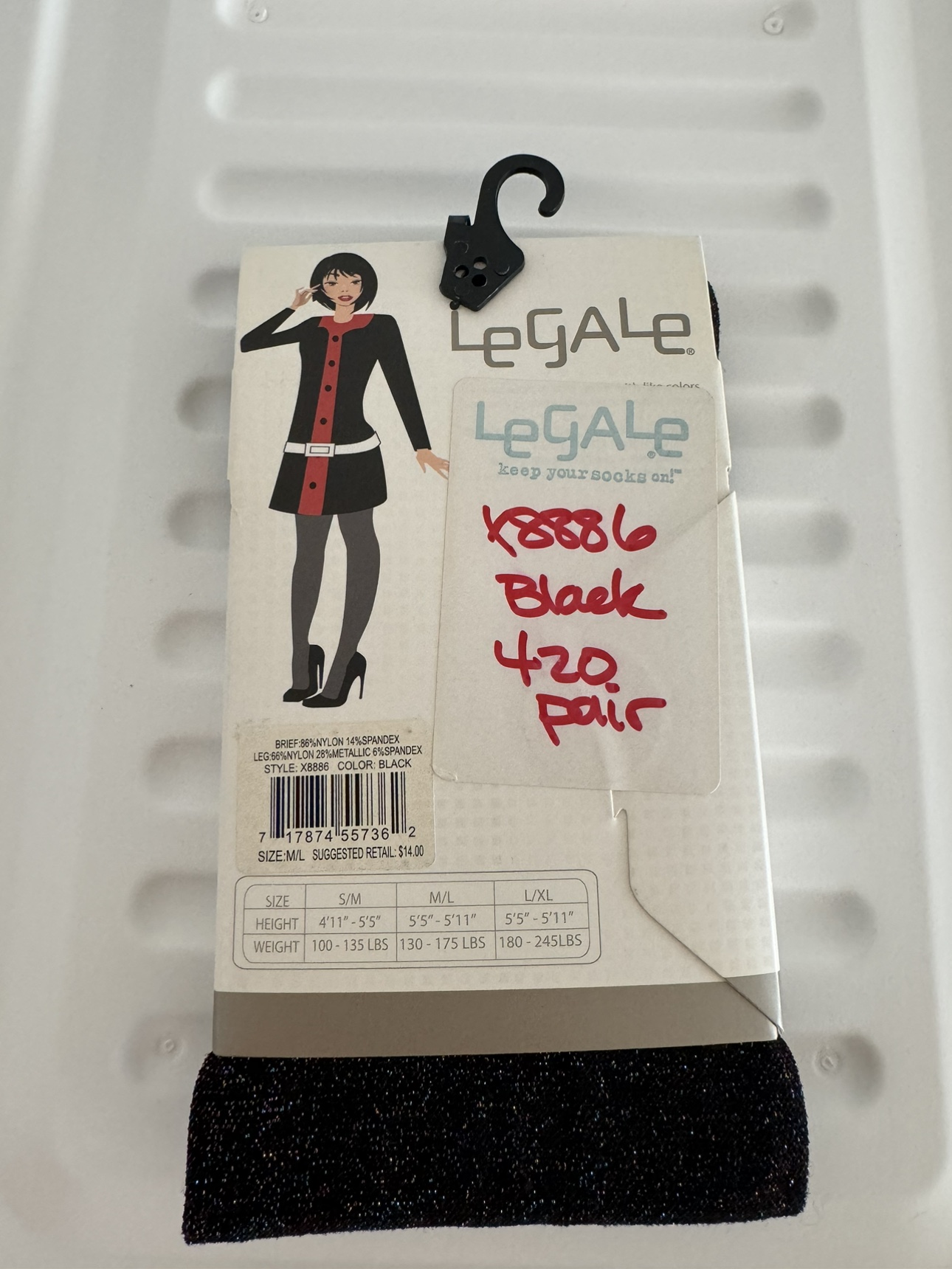 FASHION TIGHT | Black w. Sparkles [NEW] image indicator(3)