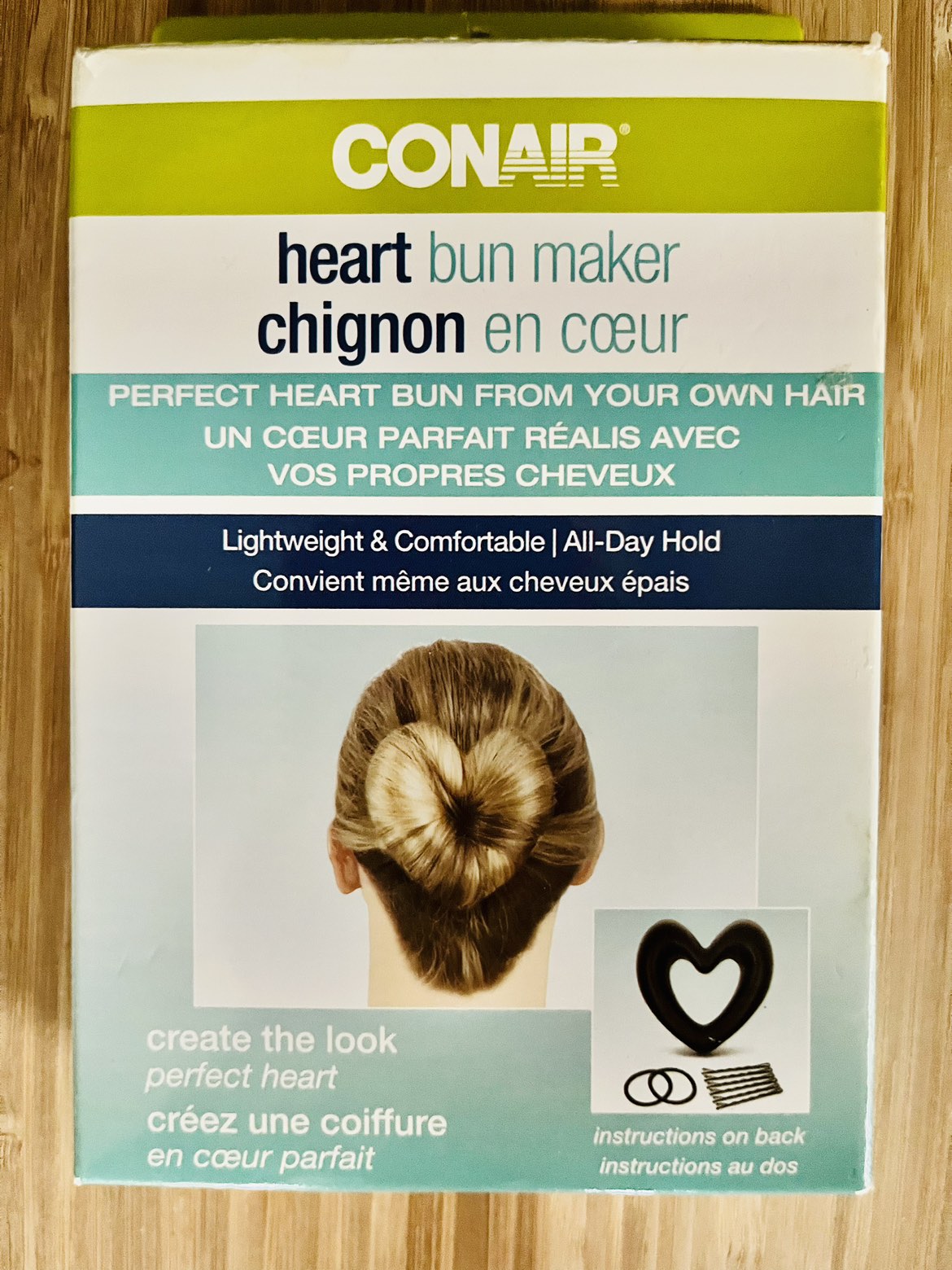 NEW CONAIR HEART BUN MAKER KIT thumbnail