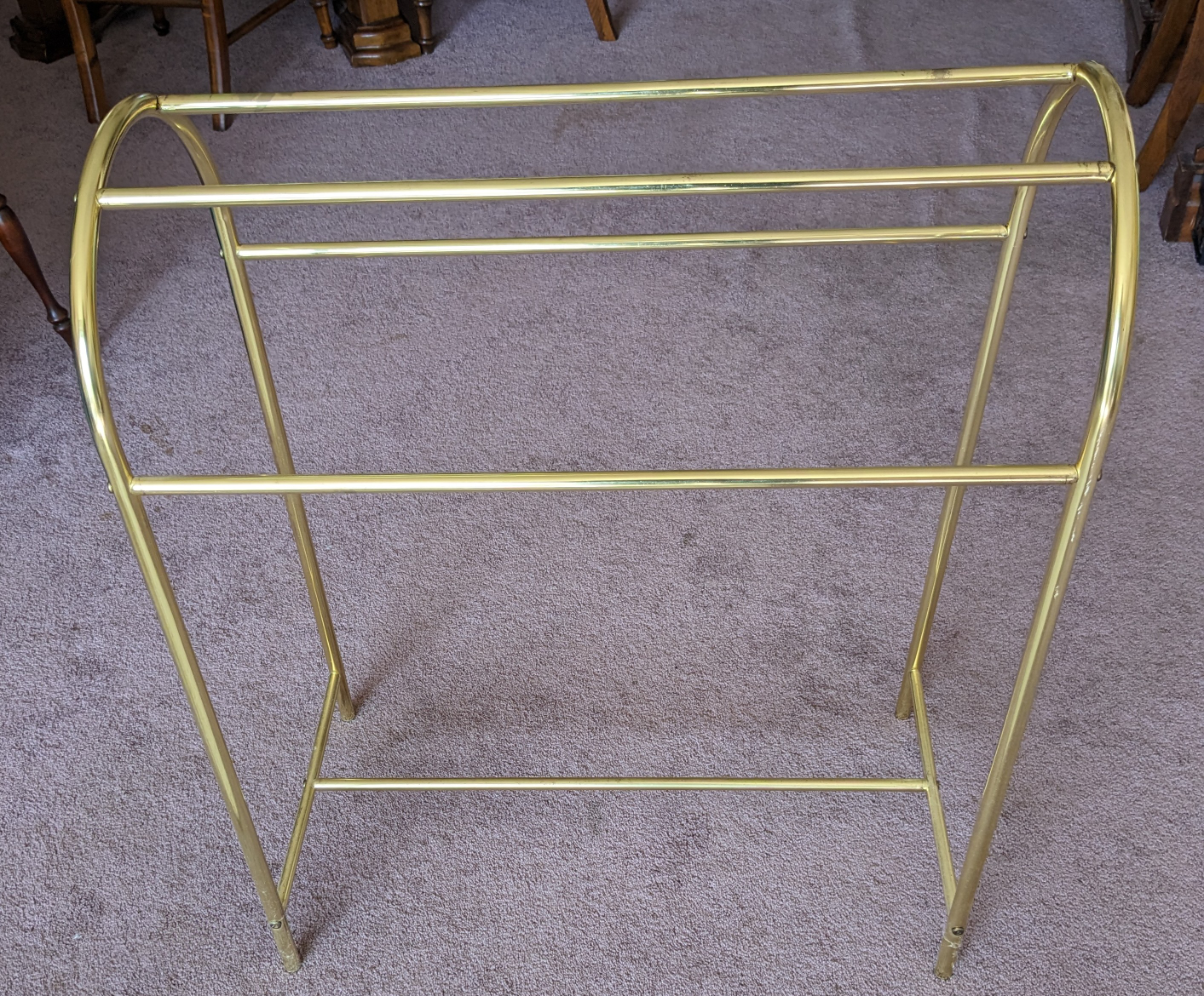 Brass Blanket Rack