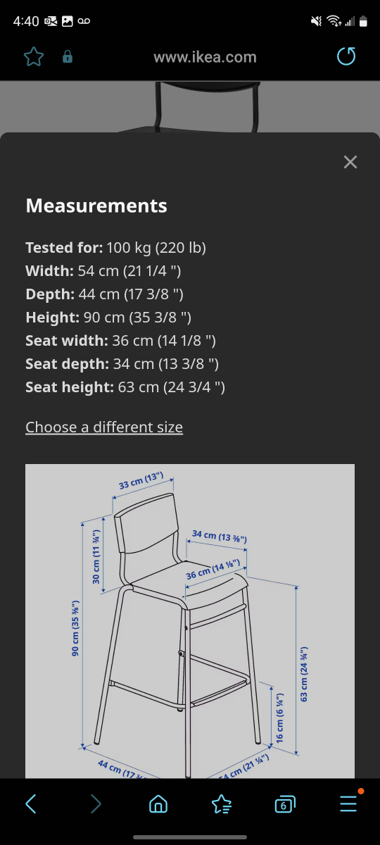 Bar stool Ikea - photo 5