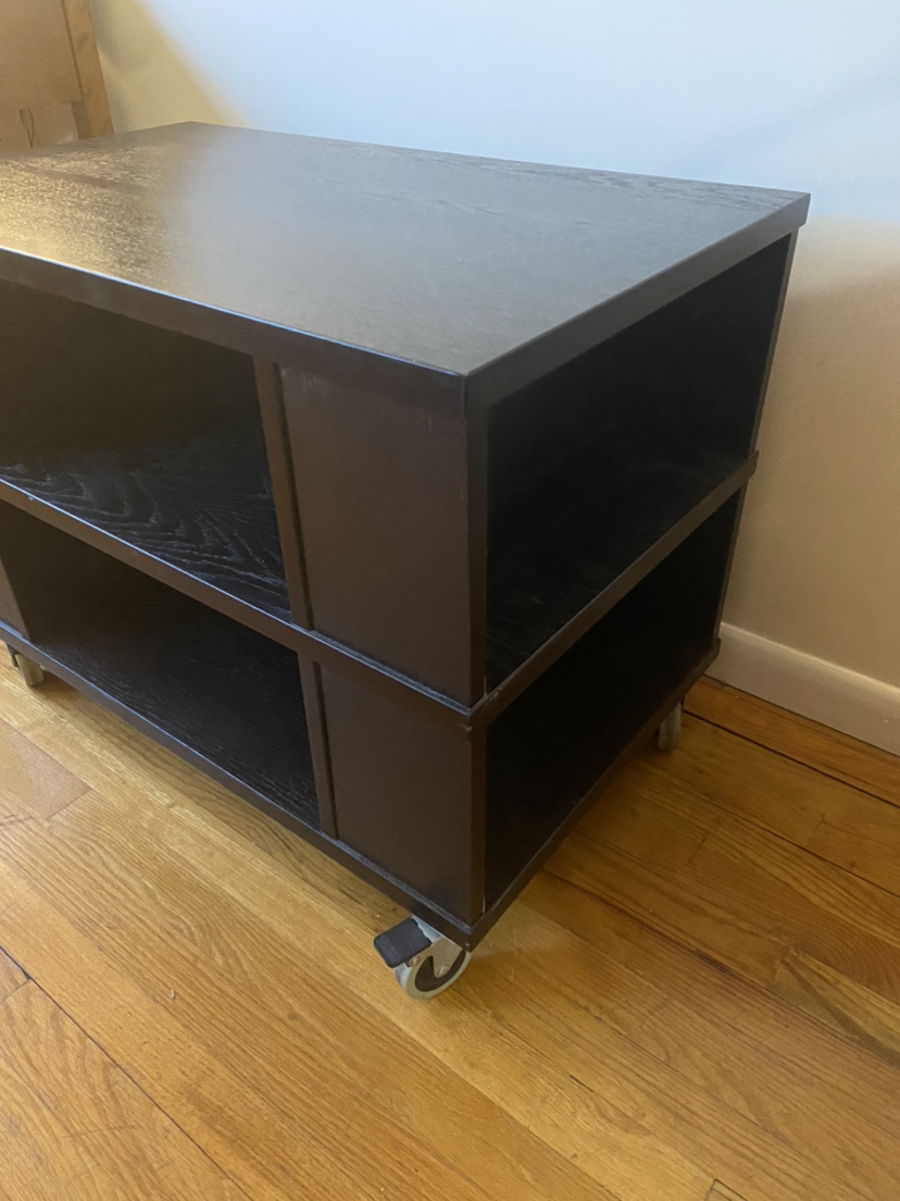 Black TV stand with Wheels - photo 3