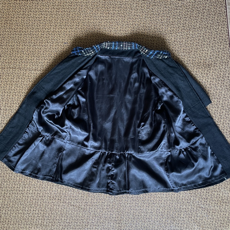 Vintage Corduroy Tweed mixed Blouse S/M image indicator(6)