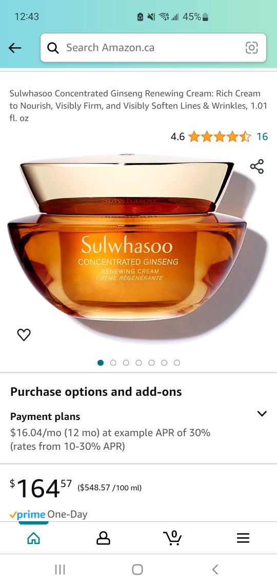 Concentrated Ginseng Renewing Cream EX thumbnail