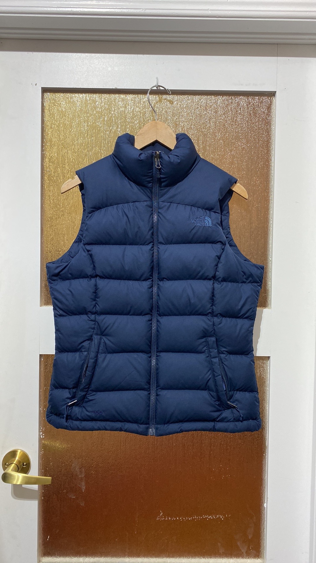 Like New The North Face Nuptse 700 Puffer Vest Jacket Navy Blue - photo 2