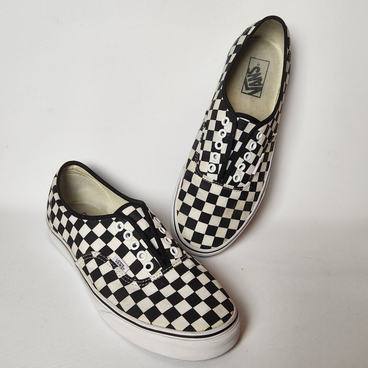 Vans Checkerboard Lace Up Sneakers