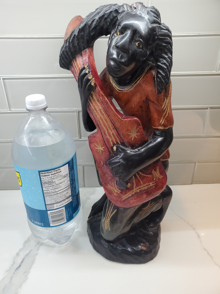 Wood Rasta hand carved statue thumbnail