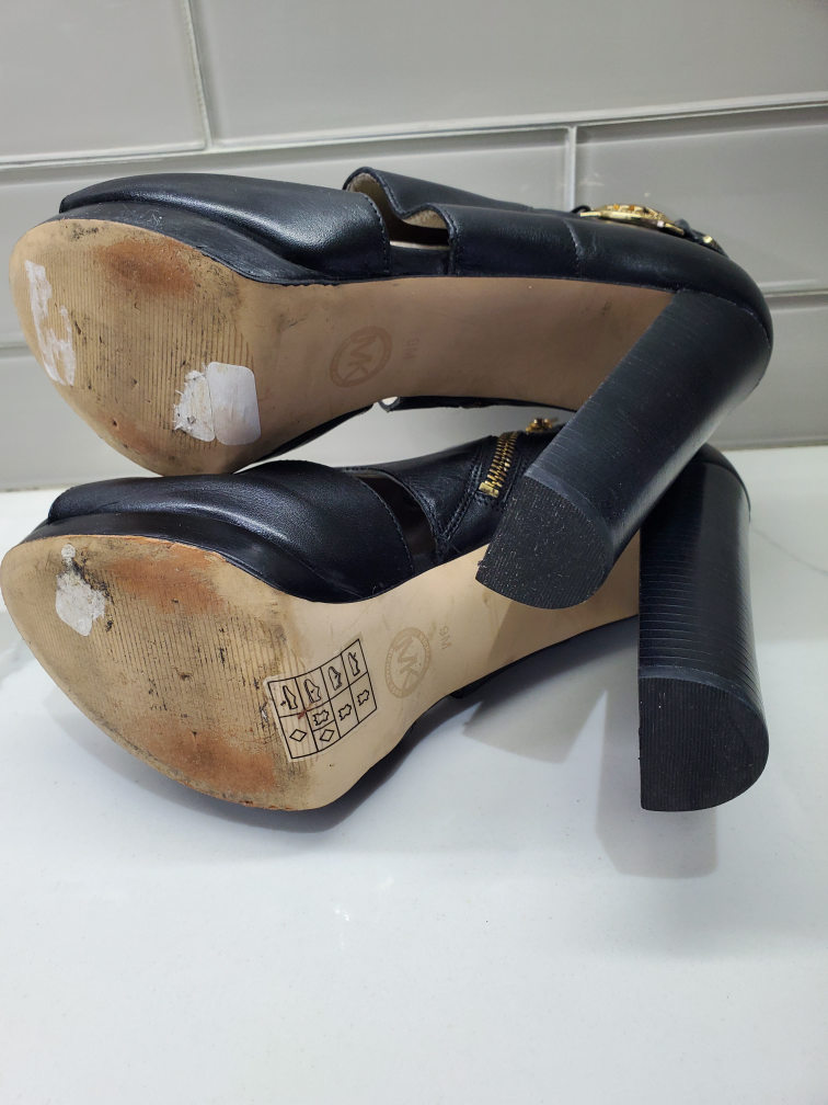 Michael Kors peep toe bootie image indicator(8)