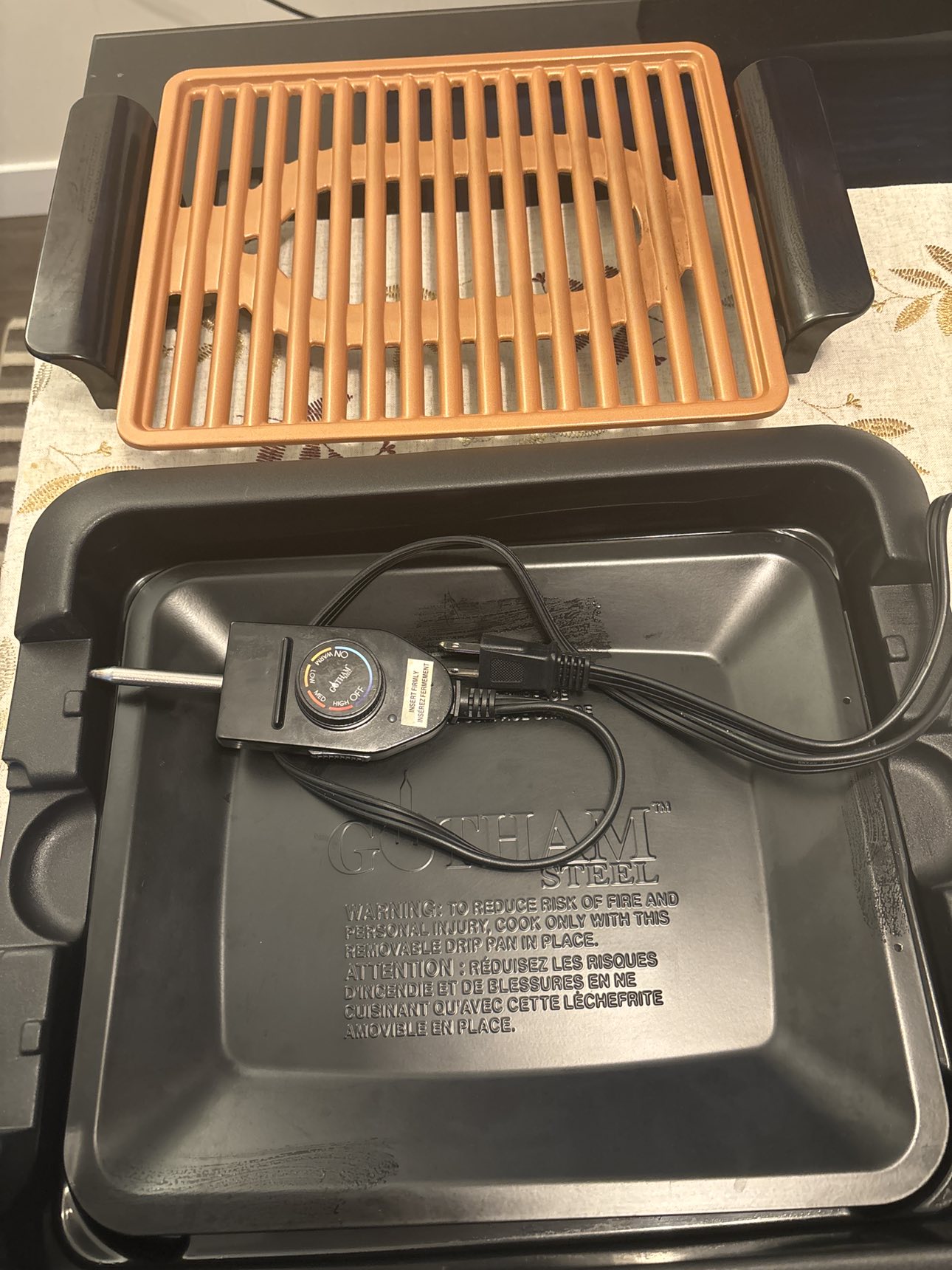 Gotham Steel Electric Smoke-less Grill - photo 3