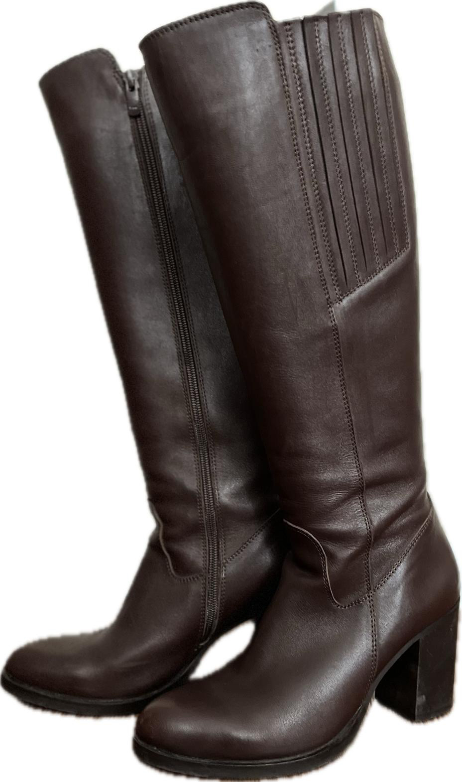 Genuine Leather Knee High Boots