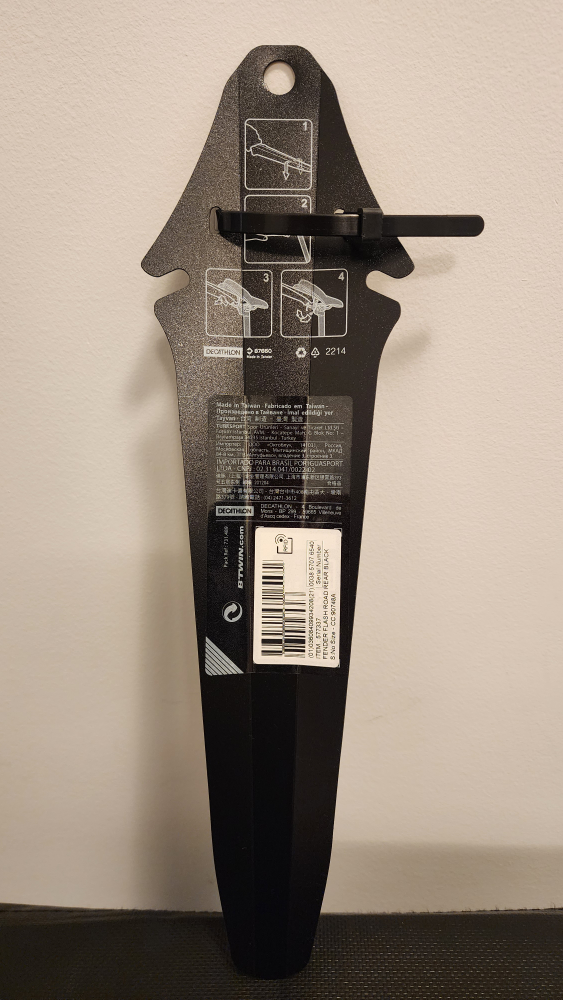 Flash Road Bike Saddle Fender - Black image indicator(2)