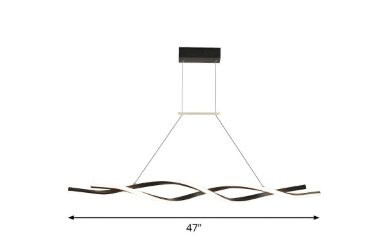 Acrylic Twisted Island Light Fixture - photo 2