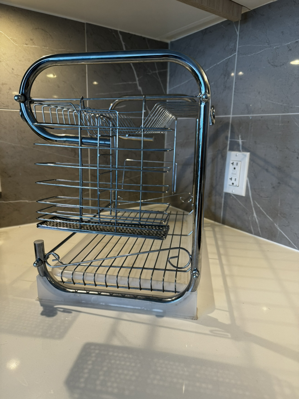 Stainless steel dish drying rack image indicator(2)