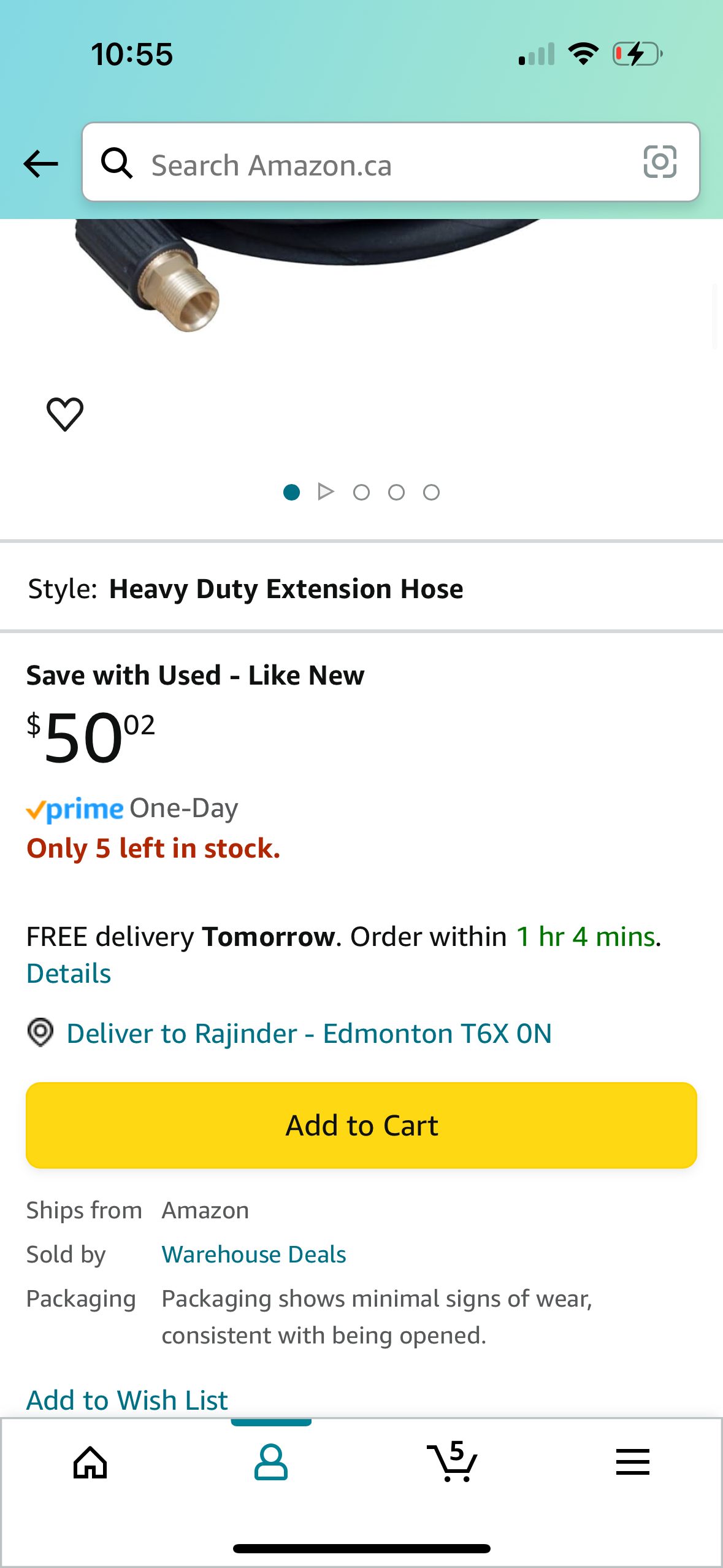 Pressure washer universal hose 25 ft extended - photo 4