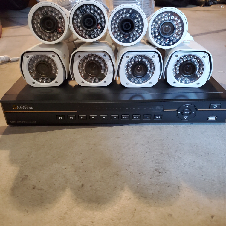 8 camera system with DVR
