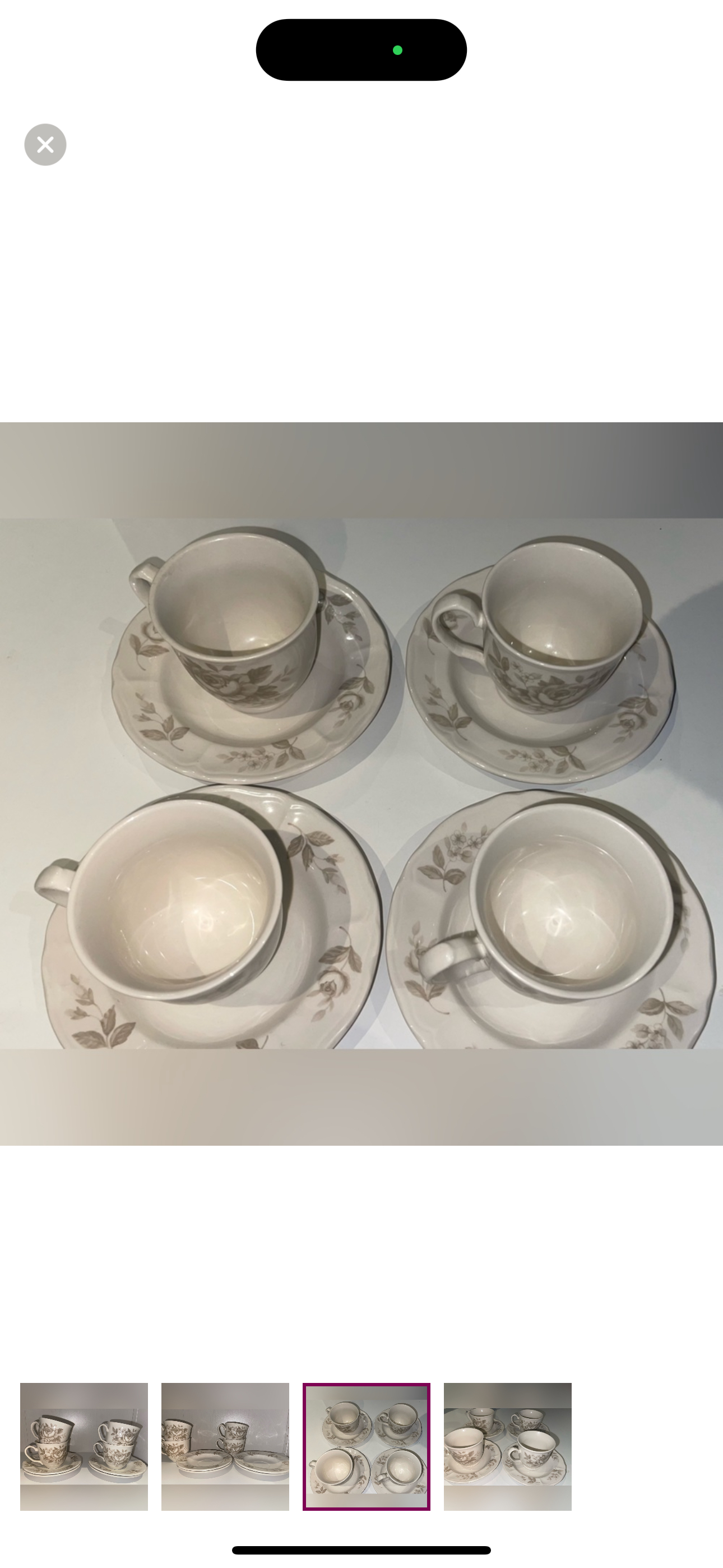Joshua Maxwell Studio Teacups & Saucers (Set of Four) image indicator(3)