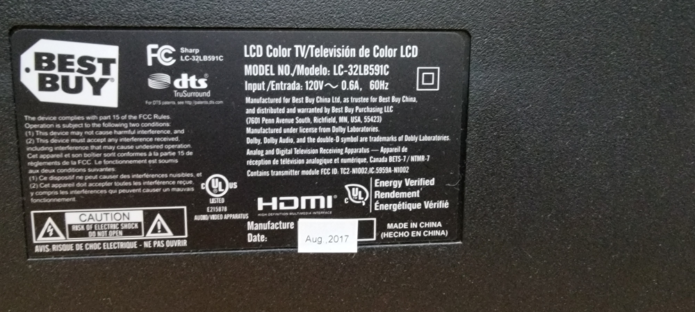 32" TV Smart SHARP ROKU - photo 3