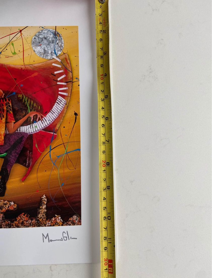 Marcus Glenn - Keys to the Soul (Red) - Lithograph - photo 3