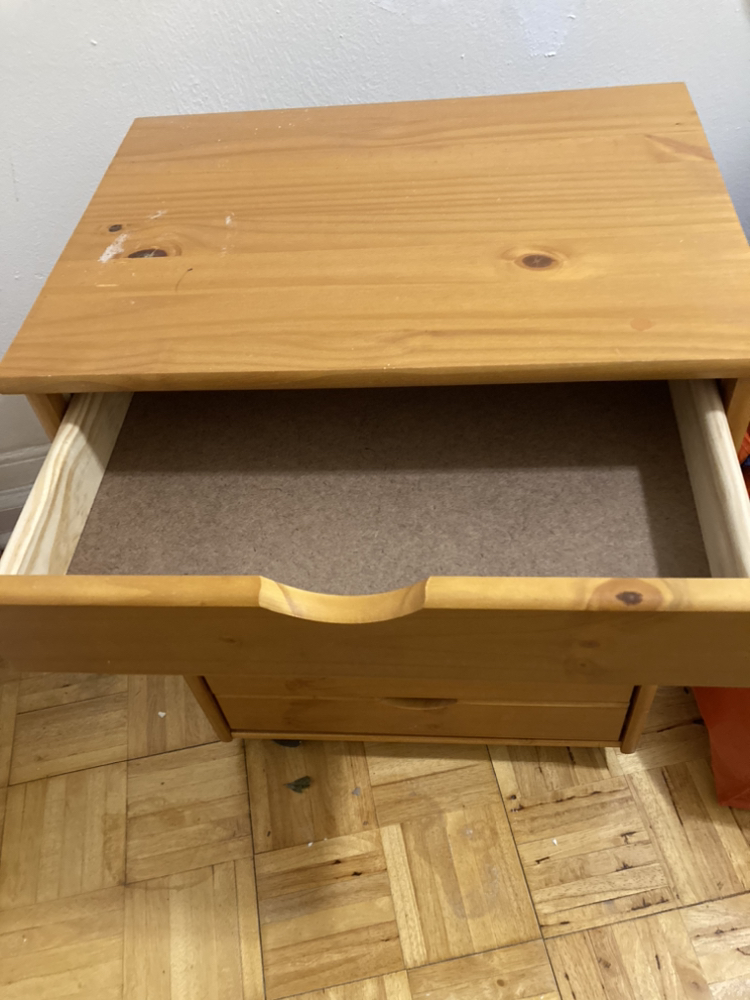 Solid Wood Roll Cart #freecycle - photo 3