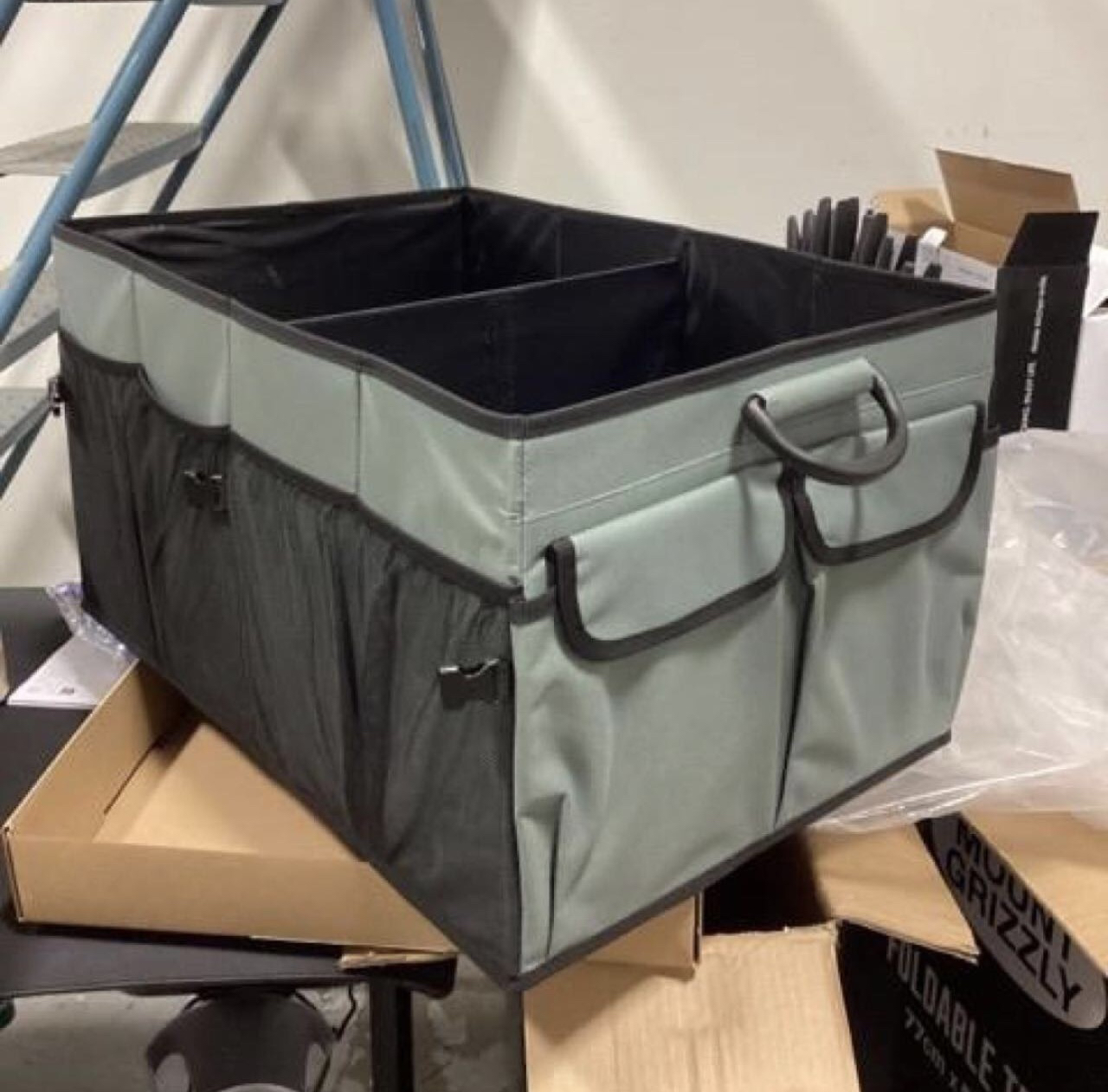Amazon Basics Foldable Cargo Trunk Organizer with Handles - photo 4