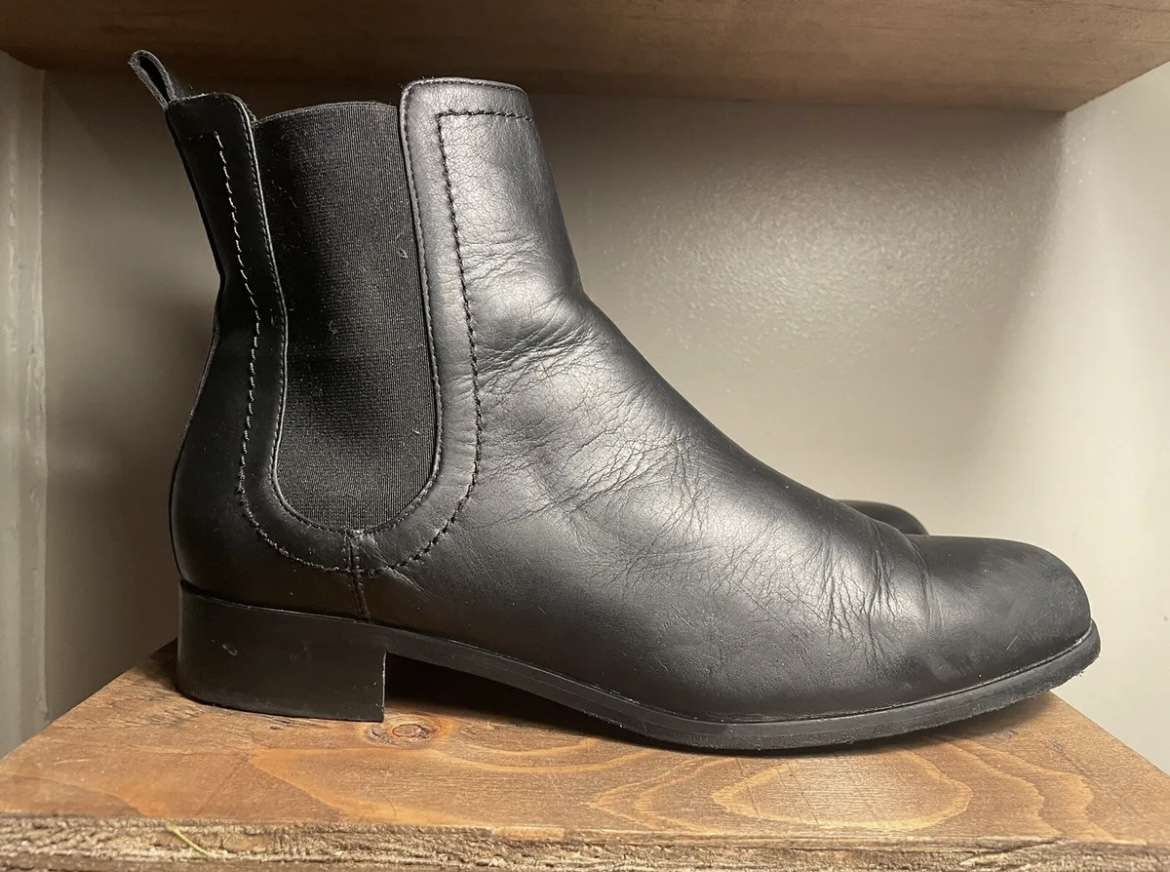 Grigarancio Women’s Black Chelsea Leather Boots Size 10.5 - photo 2