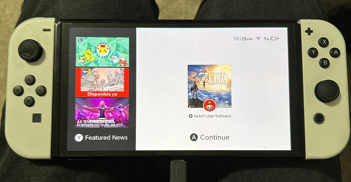 Nintendo Switch OLED with box thumbnail
