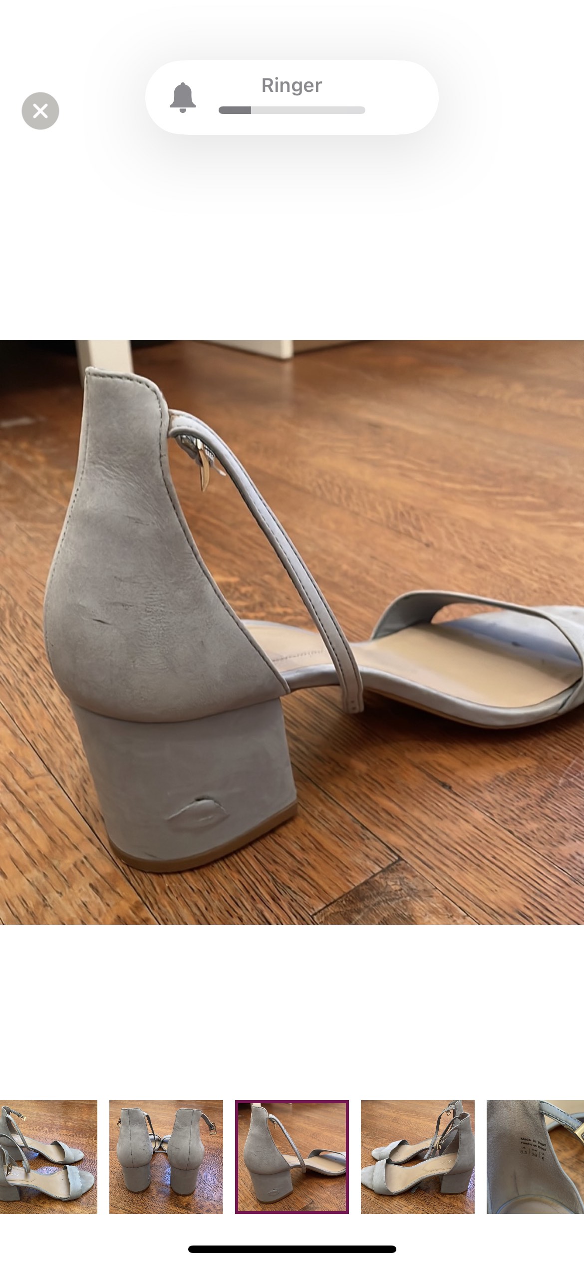 Baby blue Aldo heels image indicator(4)