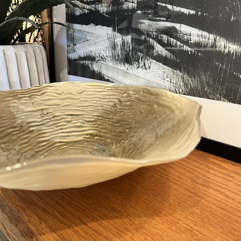 Glass Wavy Display Bowl - photo 4