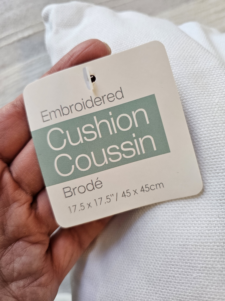 Brand new with Tags Turquoise and White Throw Pillow / Cushion image indicator(3)