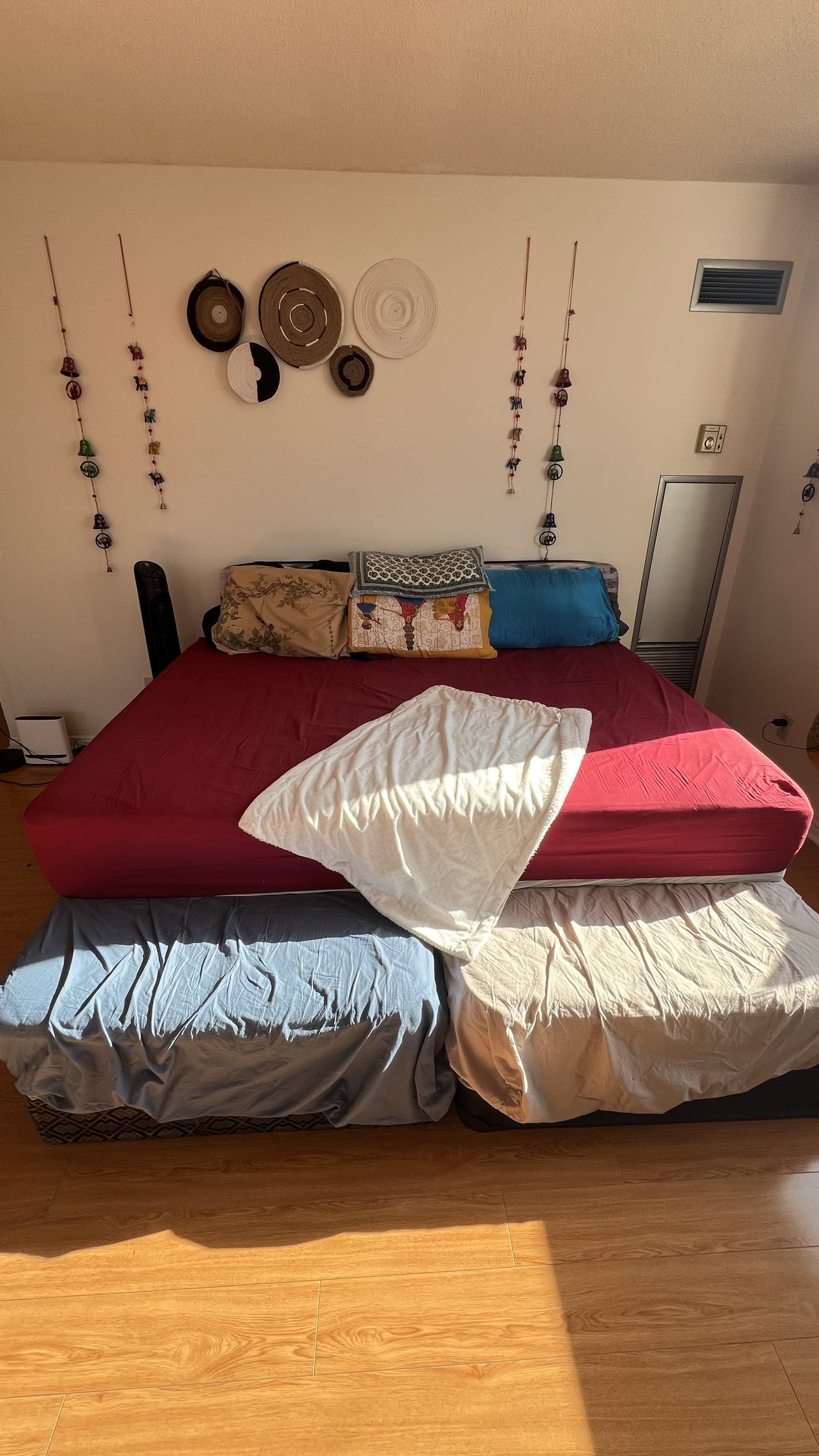 IKEA Queen Mattress and Frame Malm black - photo 2