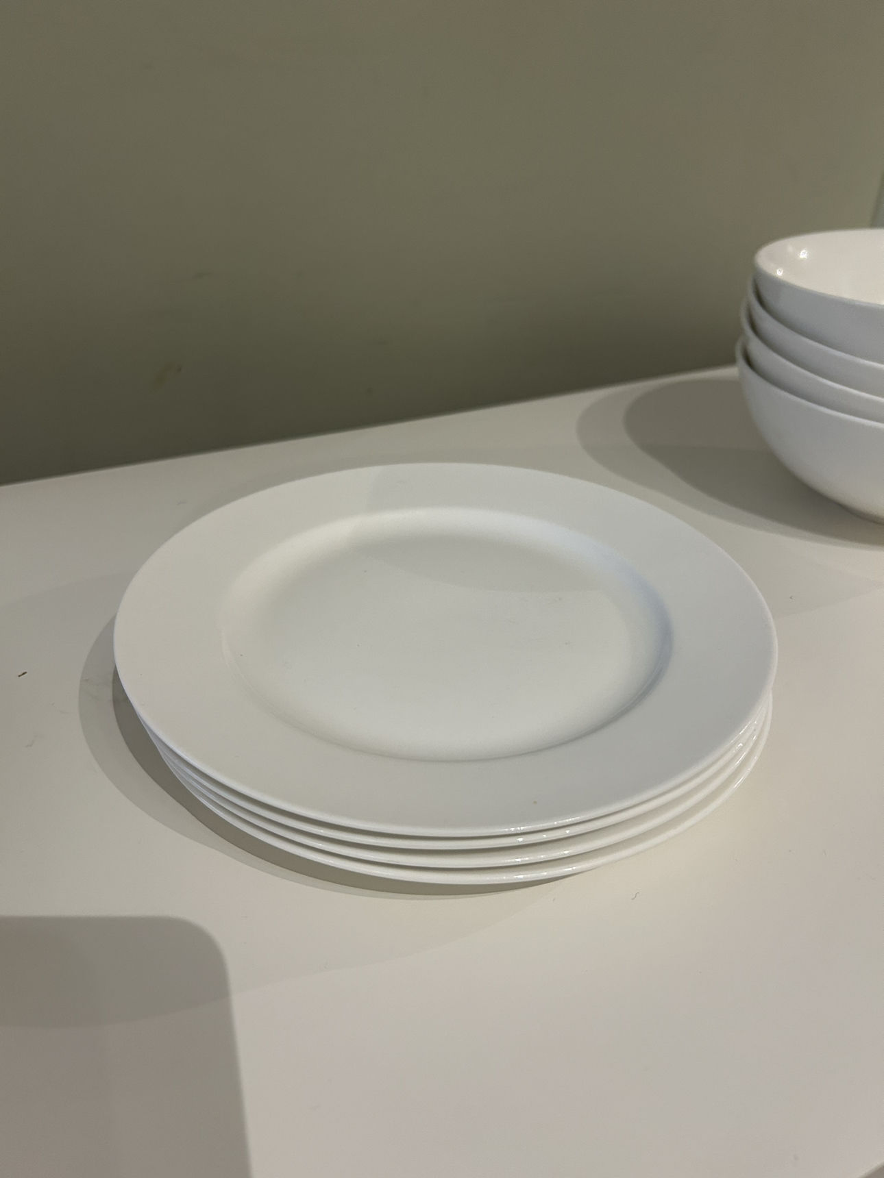 IKEA all white plates and bowls #freecycle - photo 3