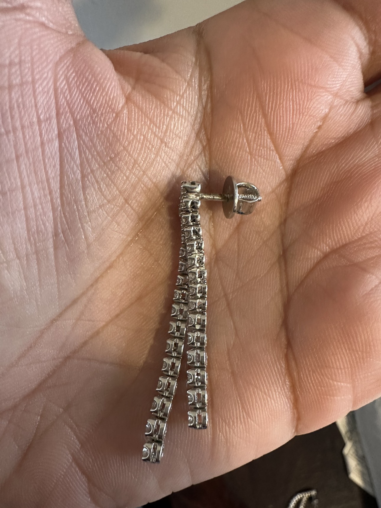 Natural Diamond Earrings with certificate - photo 5